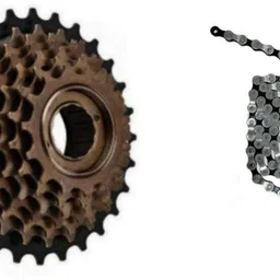 xezon Bicycle 7 Speed Gear Set New Design With Freewheel Chain Derailleur Durable Bicycle Brake Disk image 4