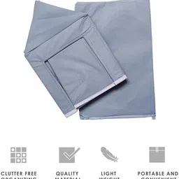 Tiarakrafts Shirt Stacker Shelf Organizer Shirt Stacker Gray set of 3 Poly-canvas Laundry Bag image 4