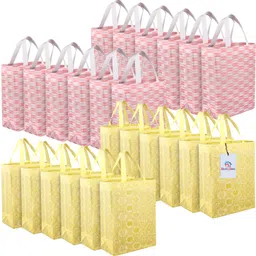 heart home Non-Woven Reusable Shopping Handbag|Pack of 24|Multicolor Pack of 24 Grocery Bags-picture-21