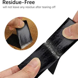 nirmatsaray 15 sets Hook and Loop Strips with Adhesive Strong Interlocking Tape Strip Stick-on Velcro image 4