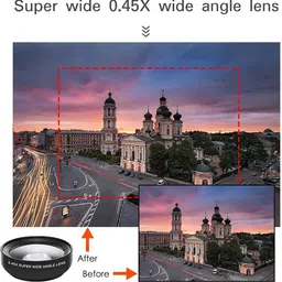 DRUMSTONE 2-in-1 Camera Lens Kit|0.45X Wide Angle Lens + 15X Macro Lens Mobile Phone Lens image 4