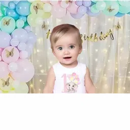 foogaa Luxary Birthday Decorations kit Patel Balloon Bouquet and 3D Butterfly image 4