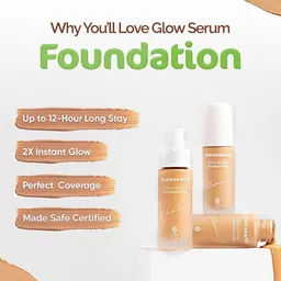 mamaearth Glow Serum Foundation with Vitamin C & Turmeric for 12-Hour Long Stay Foundation image 4