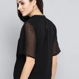 harpa Casual Flared Sleeves Embroidered Women Multicolor Top image 2