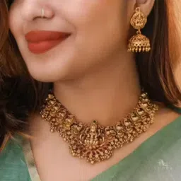 adyashree emporium Metal Gold Jewel Set image 2