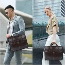 veneer Men Brown Messenger Bag - Extra Spacious image 3