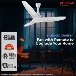 polycab Silencio Cruiser BLDC Premium Ceiling Fan 5 Star 1200 3 Blade Ceiling Fan image 2
