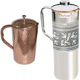 prishacraft 1.8 L Copper Water Jug-picture-30