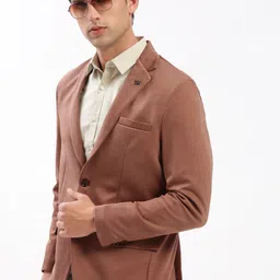 showoffff Men Solid Single Breasted Casual Blazer image 1