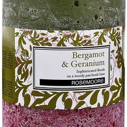 rosemoore Bergamot & Geranium Scented Pillar Candle-picture-13
