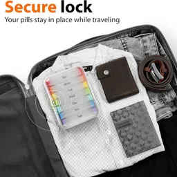 rabbonix 07 Days 2 Times Pill Box Am Pm Travel Medicine Organizer Twice Daily Vitamin Holder Pill Box image 3