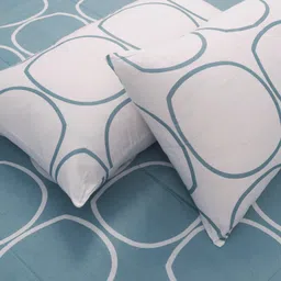 huesland 144 TC Cotton Single Printed Flat Bedsheet image 2