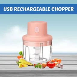 Chopper (Electric Rechargeable Chopper) for Kitchen Vegetable Garlic Onion C408 Electric Vegetable & Fruit Chopper-image-14