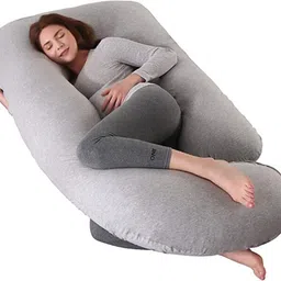 zoxab Microfibre Solid Pregnancy Pillow Pack of 1-picture-13