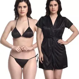 zulovia Pack of 2 Women Robe image 1