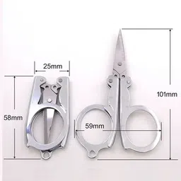 sharpley Stainless steel mini folding Scissors high quality foldable portable-IX58 Scissors image 2