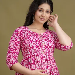 zyla Printed Rayon Blend Stitched Anarkali Gown-picture-21