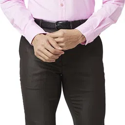 raymond Men Slim Fit Brown Polyester Trousers image 5