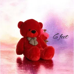 krishna creation Designer 6 Feet Red Teddy Bear – Best Plush Toy Gift Online - 72 inch-picture-26