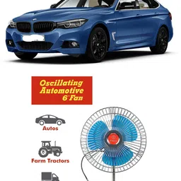 genipap Oscillating Fan 6 Inch 12V Automotive For Car/Truck/Auto rickshaw-PKN0677 Car Interior Fan-picture-28