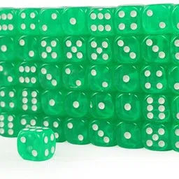 brightstar ISHARA Ludo Dice 16mm (Green) - Pack of 6 Board Game Accessories, Fun Board Game Accessories-picture-12