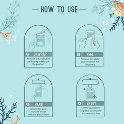 aromahpure Gel Wink Hanging Car Perfume Aqua Last 30 days Easy to Use gel based air Car Freshener Diffuser image 5