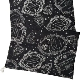 jvnine Woven Polycotton Women Black Scarf, Stole image 3