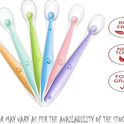 litlle bee Baby Feeding Spoon Ultra Supple 100% Silicone Tip Feeder image 3