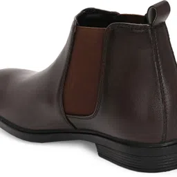 flostar Stylish Brown Synthetic Leather Chelsea Boots For Men Boots For Men image 4