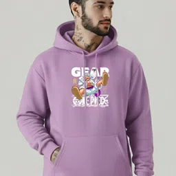 lynx club Men Full Sleeve Graphic Print Hooded Sweatshirt image 1