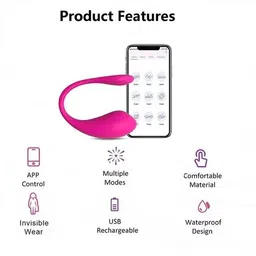 evererin New App Control Vibrator with 20 Mode & Speed For Women or Girls image 2