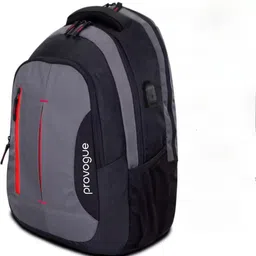 provogue Large 36 L Laptop Backpack laptop backpack unisex with usb charging port.water Resistant(Black) image 2