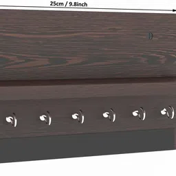 hapy haven Elegant Design Key Holder For Home & Flat Wooden Wall Mount key holder Wood Key Holder image 3