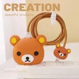 RidivishN RAILIKUMA 3D CUTE IPHONE CHARGER COVER-1 Cable Protector image 3