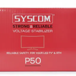 syscom P-50 A.V STABILIZER FOR ( LED TV UPTO 50inch WITH DTH OR LOAD UPTO 1.3 AMPS) VOLTAGE STABILIZER image 3