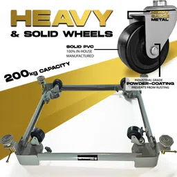 lsrp's universal fit Washing Machine, Refrigerator, Air Cooler, Water Cooler Material Steel, PP (Polypropylene) image 4