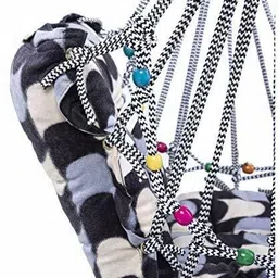 rpventerprise Cotton Swing for Kids Baby's Children Folding and Washable 1-3 Years with Safety Belt Home Garden Jhula for Babies for Indoor Outdoor(Multicolor) image 3