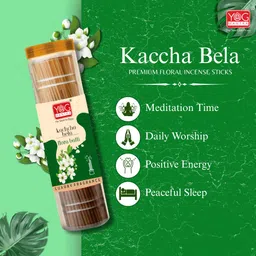yog mantra Kaccha Bela Premium Flora Jar Incense sticks(90gm)- Pack of 4 Kaccha Bela image 5
