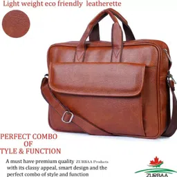 house of common Men & Women Tan Messenger Bag image 3