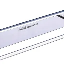 addmore Stainless Steel Towel Holder/Rod with Hooks for Bathroom/Kitchen Silver Towel Holder-picture-42