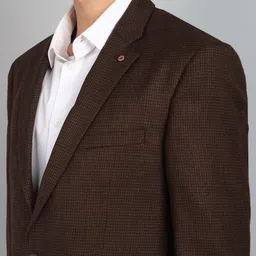 raymond Men Self Design Single Breasted Formal Blazer image 5