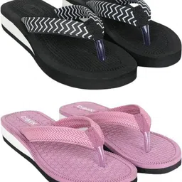 Doctor step with cibek comfortable extra soft daily wear women slipper pack of 2 Women Flip Flops-picture-12