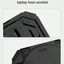 TARKAN 360° Rotating Multi Angle Ventilated Stand for All 12 to 15.6 Inch Laptops Notebook MacBook Air Pro with Mobile Holder (Black) 360° Rotating Multi Angle Ventilated Stand Laptop Stand image 4