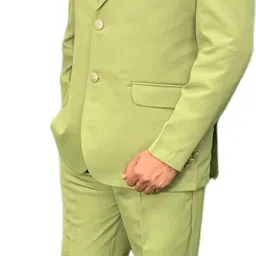 gargian master cut Men Single Breasted Solid Suit image 2