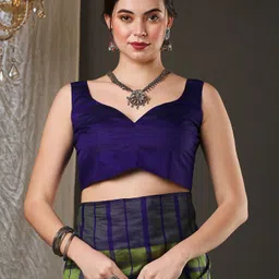 sareemall Color Block Daily Wear Cotton Silk Saree image 3