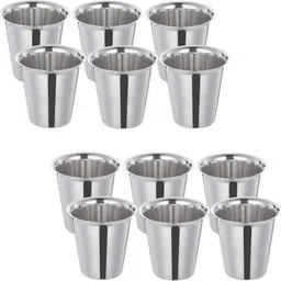 snehatrends Stainless Steel 12pc stainless steel mirror finish tea cup/coffe cup daily use image 4