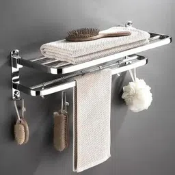 forsquare Classic High-Grade Stainless Steel Folding Towel Rack for Bathroom N/A Towel Holder-picture-21