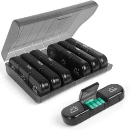 pagaly 7 Day weekly pill organizer 3 times a day, portable travel pill box 7 day Pill Box-picture-28