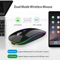 Dezful Rechargeable Croma Bluetooth mouse Wireless Ergonomic Optical Mouse with Bluetooth image 2