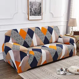 prabhnoor Polyester Geometric 3 Seater Sofa Cover-picture-10